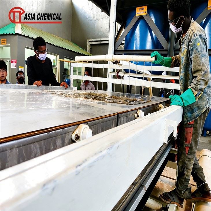 제지 산업을 위한 황산알루미늄 생산 라인